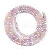 Electroplate Glass Beads Strands EGLA-S192-001A-B02-2
