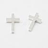 Brass Tiny Cross Charms KK-F718-08P-2