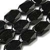 Natural Obsidian Beads Strands G-P544-B03-01-1