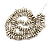 Electroplate Non-magnetic Synthetic Hematite Beads Strands G-T061-102M-2
