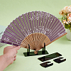 Acrylic Chinese Fan Display Stands ODIS-WH0007-76B-3