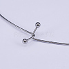 304 Stainless Steel Choker Necklaces NJEW-O094-12P-2