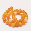 Natural Striped Agate/Banded Agate Bead Strands G-K155-A-10mm-06-2