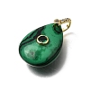 Synthetic Malachite Pendants GG-CBA7610-07G-10-2