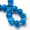 Baking Paint Glass Round Bead Strands DGLA-Q019-8mm-48-3