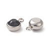 Faceted Glass Charms GLAA-G019-P12-2