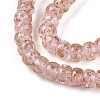 Luminous Handmade Gold Foil Glass Beads Strands FOIL-N029-02A-09-4