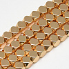Electroplate Non-magnetic Synthetic Hematite Beads Strands G-Q465-31KC-1