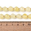 Ombre Effect Dyed Transparent Crackle Glass Beads Strands GLAA-Q111-10MM-07-5