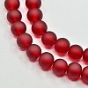 Baking Paint Transparent Glass Bead Strands X-GLAA-S031-4mm-14-3