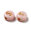 Plating Acrylic Beads OACR-P017-A04-3