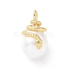 Shell Pearl Pendants X-KK-C004-09G-1