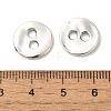Lead Free Antique Silver Tibetan Style Flat Round Buttons X-TIBE-R178-AS-LF-3