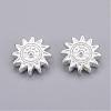 Tibetan Style Alloy Sun Beads TIBEP-GC188-S-RS-2