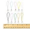 100Pcs Polyester Cord Mobile Straps MOBA-FS0001-02G-5