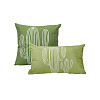 2Pcs 2 Styles Green Series Nordic Style Geometry Abstract Polyester Throw Pillow Covers AJEW-DJ0004-01B-1