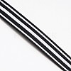 Stripe Pattern Printed Grosgrain Ribbons for Gift Packing SRIB-L009-9mm-01-2