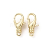 Brass Lobster Claw Claps KK-K408-13G-1
