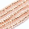 Electroplate Non-magnetic Synthetic Hematite Beads Strands G-L485-06D-LRG-1
