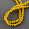 Imitation Jade Glass Beads Strands X-DGLA-S076-10mm-23-1