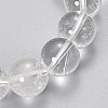 Natural Quartz Crystal Beaded Stretch Bracelets X-BJEW-Q692-46-10mm-2