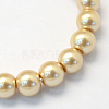 Baking Paint Pearlized Glass Pearl Round Bead Strands HY-Q003-6mm-42-2