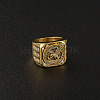 316L Stainless Steel Micro Pave Cubic Zirconia Finger Rings FS-WG1A685-05-1