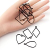10Pcs Alloy Open Back Bezel Pendants PALLOY-YWC0002-02EB-3