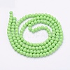 Painted Glass Bead Strands DGLA-S071-6mm-20-2