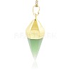 Cone Pendulum Green Aventurine Pendants G-N0057-05-3