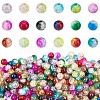 DIY Baking Paint Crackle Glass Beads Stretch Bracelet Making Kits DIY-PH0004-54D-1