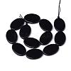 Synthetic Black Stone Beads Strands G-Q949-006-2