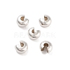 925 Sterling Silver Crimp Beads Cover STER-G027-27S-5mm-1