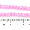 Baking Electroplate Glass Beads Strands LS-DGLA-A039-J6MM-B09-4