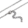 Alloy Star Tassels Pendant Necklace NJEW-M221-02B-3