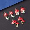 6Pcs 3 Style Autumn Theme Eco-Friendly Alloy Enamel Pendants ENAM-YW0003-34-2