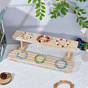 2-Tier Wooden Jewelry Organizer Display Risers ODIS-WH0058-18B-5