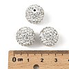 Polymer Clay Rhinestone Beads RB-H284-14MM-001-2
