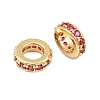 Brass Micro Pave Cubic Zirconia European Beads CU-CBAB99C-04G-01-1