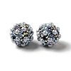 Polymer Clay Rhinestone Beads RGLA-D050-01-4