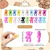 40Pcs 20 Colors Opaque Acrylic Pendants FIND-YW0005-77-2