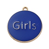 Alloy Enamel Pendants ENAM-M009-02C-04G-1