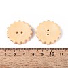 Spray Painted Natural Wood Buttons WOOD-T032-34A-3