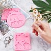 DIY Animal Theme Keychain Making Kits DIY-OC0001-52-3