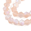 Imitate Austrian Crystal Bicone Frosted Glass Beads Strands LS-EGLA-A039-T6mm-MB12-2