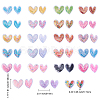 50pcs Heart PVC & Plastic Sequin Shaker Cabochons KY-CJ0001-45-2