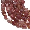 Natural Strawberry Quartz Beads Strands GG-CBA93B2-A01-01-3