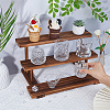 3-Tier Wooden Jewelry Organizer Display Risers ODIS-WH0058-18A-3