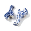 Animal Theme Blue and White Porcelain Beads PORC-Z007-05E-2