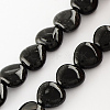 Dyed Natural Black Onyx Beads Strands X-G-R190-10-1